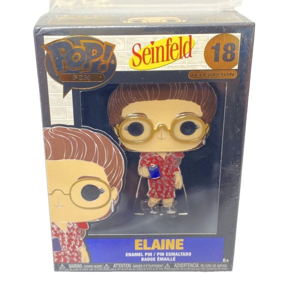 Seinfeld Elaine Funko Pop Pin! 18 Television Show Jerry Seinfeld Elaine Pin NEW